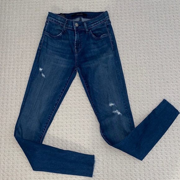 Aritzia J Brand blue skinny jeans - size 24 “MYSTIC” - Picture 3 of 6